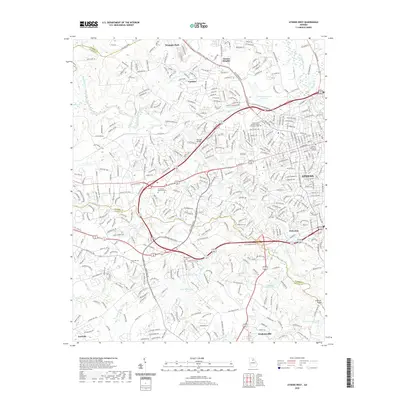 2020 Map of Athens West, 2020 Print