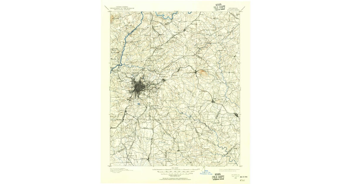 Old Maps of Woodcreek Gwinnett - Atlanta Dekalb County Ga Usgs Topo 1888 P1955 Og 1200x630