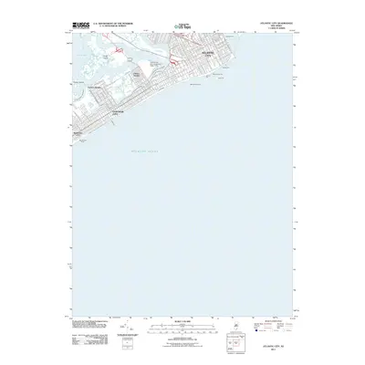 2011 Map of Atlantic City, 2011 Print