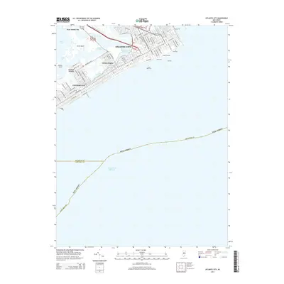 2014 Map of Atlantic City, 2014 Print