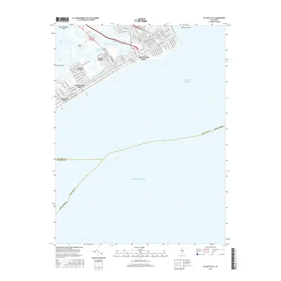 2016 Map of Atlantic City, 2016 Print