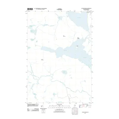 2011 Map of Attean Pond, 2011 Print