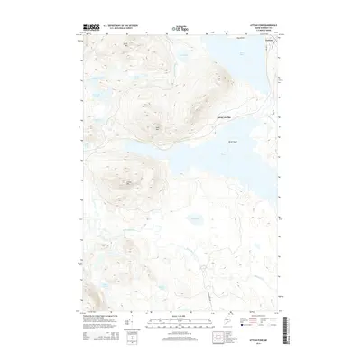 2014 Map of Attean Pond, 2014 Print