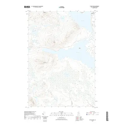 2018 Map of Attean Pond, 2018 Print