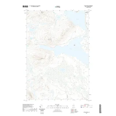 2021 Map of Attean Pond, 2021 Print