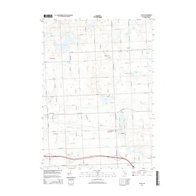 2014 Map of Attica, 2014 Print