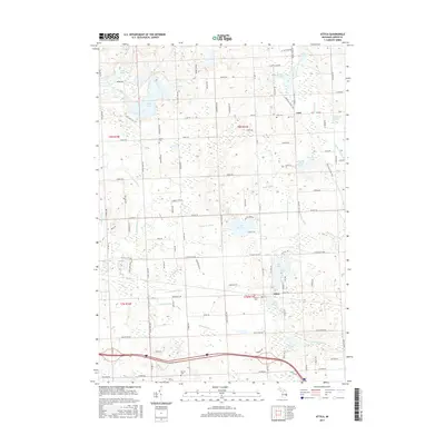 2017 Map of Attica, 2017 Print