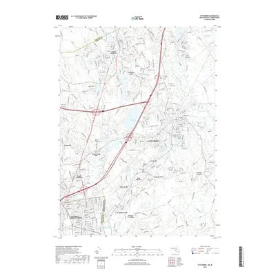 2018 Map of Attleboro, 2018 Print