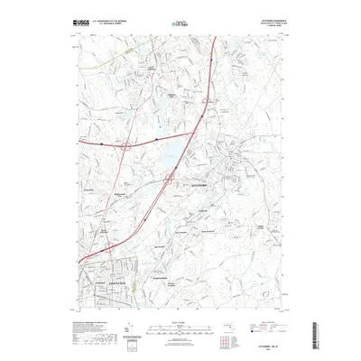 2021 Map of Attleboro, 2021 Print