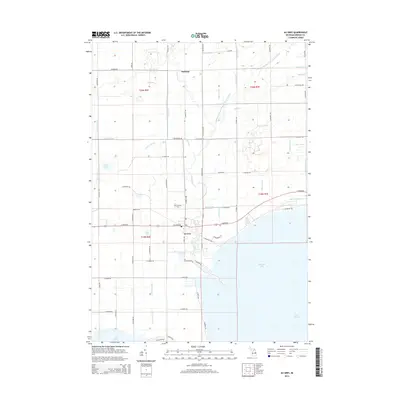 2014 Map of Au Gres, 2014 Print