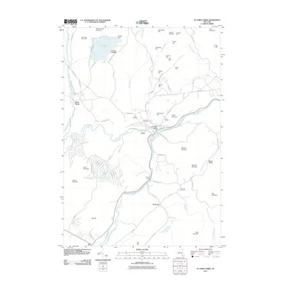 2012 Map of Au Sable Forks, 2012 Print