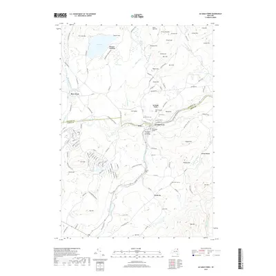 2019 Map of Au Sable Forks, 2019 Print