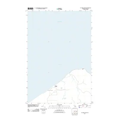 2011 Map of Au Sable Point, 2011 Print