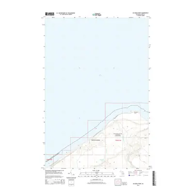 2014 Map of Au Sable Point, 2014 Print