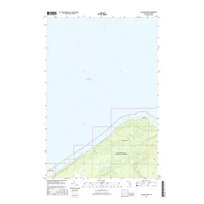 2017 Map of Au Sable Point, 2017 Print