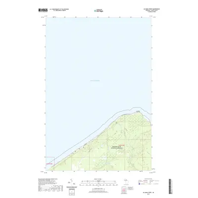 2019 Map of Au Sable Point, 2019 Print