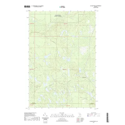 2019 Map of Au Sable Point SE, 2019 Print