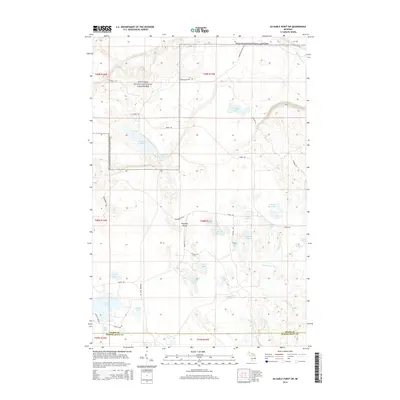 2014 Map of Au Sable Point SW, 2014 Print