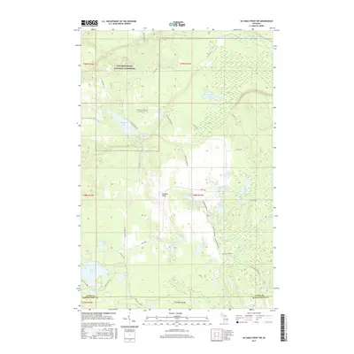 2017 Map of Au Sable Point SW, 2017 Print