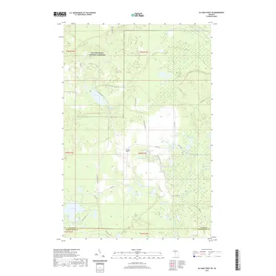 2019 Map of Au Sable Point SW, 2019 Print