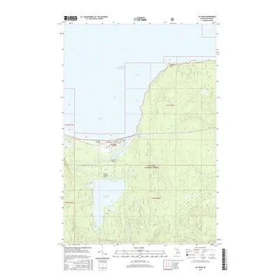 2017 Map of Au Train, 2017 Print