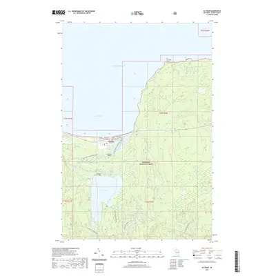2019 Map of Au Train, 2019 Print