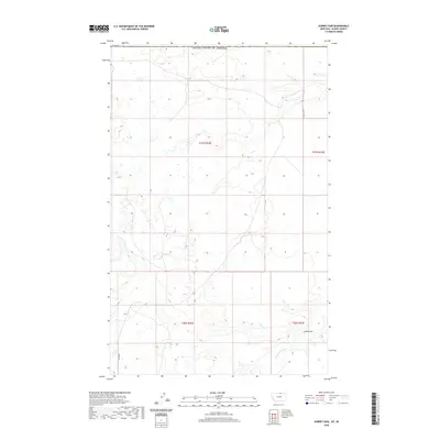 2020 Map of Aubrey Dam, 2020 Print