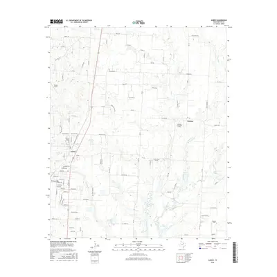 2016 Map of Aubrey, 2016 Print