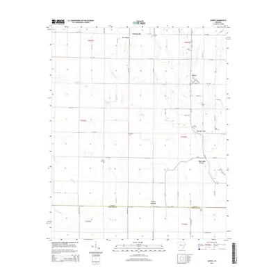 2014 Map of Aubrey, 2014 Print