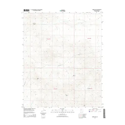 2014 Map of Aubrey Peak, 2014 Print