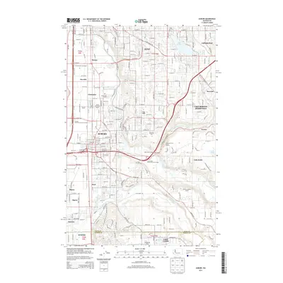 2014 Map of Auburn, 2014 Print