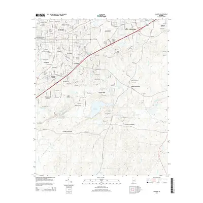 2014 Map of Auburn, 2014 Print