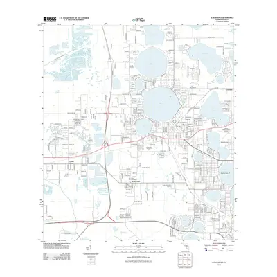 2012 Map of Auburndale, 2012 Print