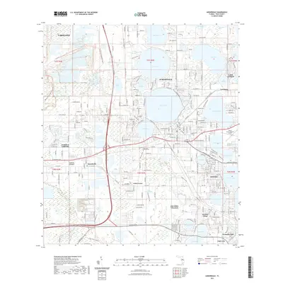 2021 Map of Auburndale, 2021 Print