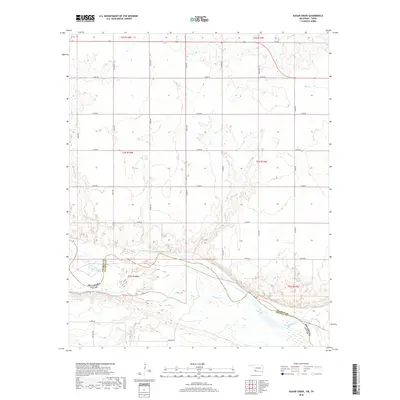 2018 Map of Augar Creek, 2018 Print