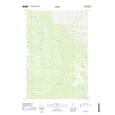 2019 Map of Auger Lake, 2019 Print