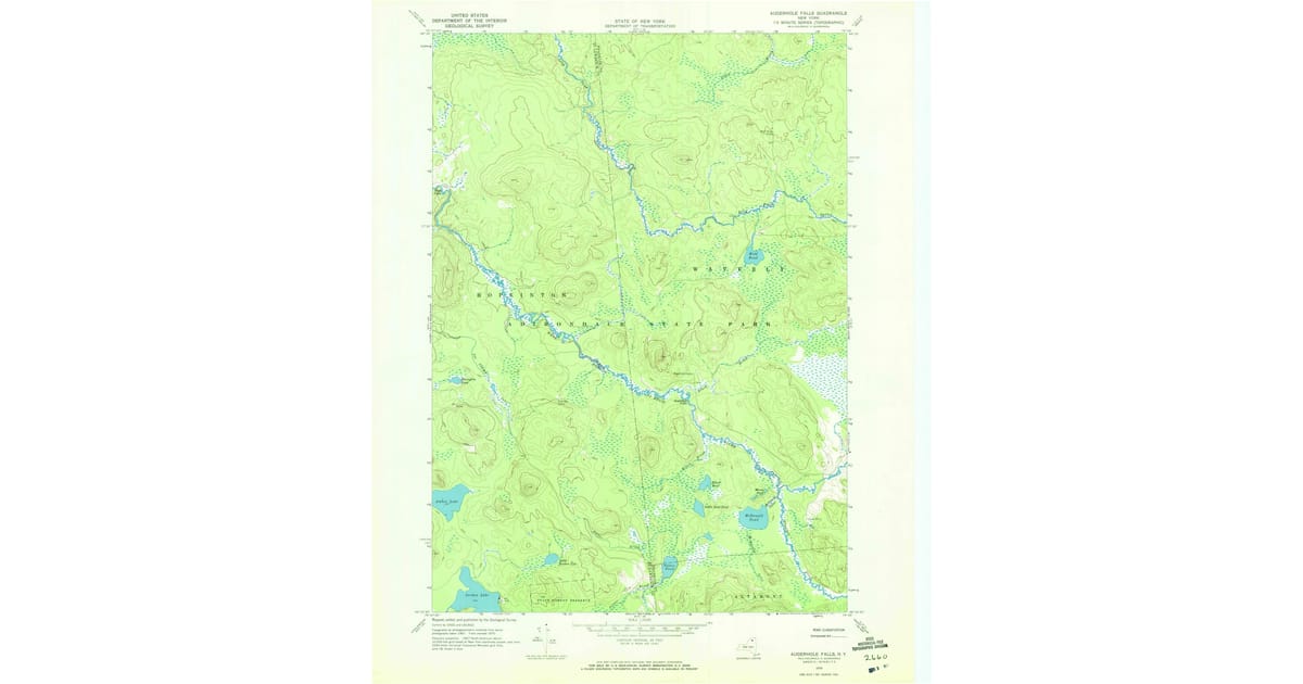1970s Maps of Franklin County, NY | Pastmaps