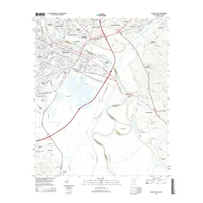 2014 Map of Augusta East, 2014 Print