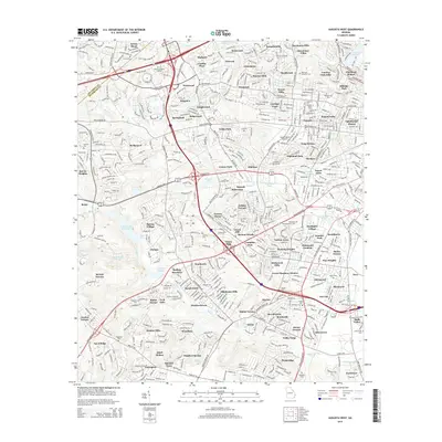 2014 Map of Augusta West, 2014 Print