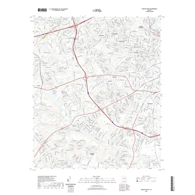 2020 Map of Augusta West, 2020 Print