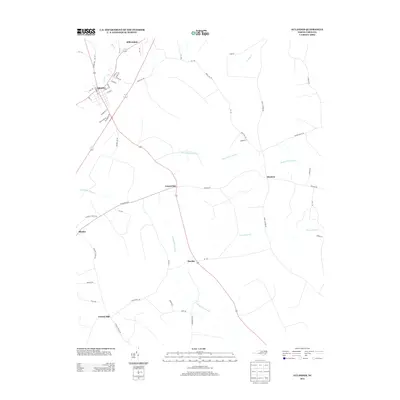 2013 Map of Aulander, 2013 Print