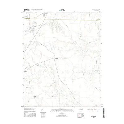 2016 Map of Aulander, 2016 Print