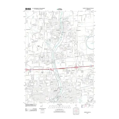 2012 Map of Aurora North, 2012 Print