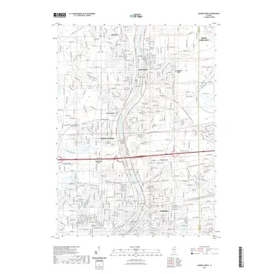 2021 Map of Aurora North, 2021 Print