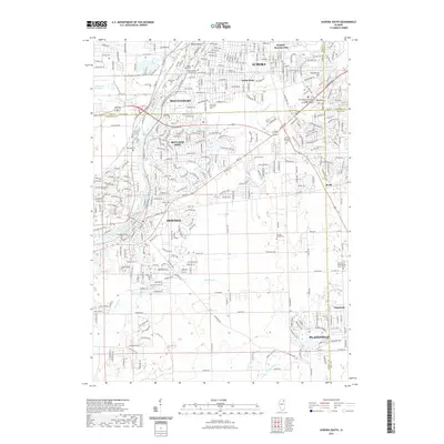 2021 Map of Aurora South, 2021 Print