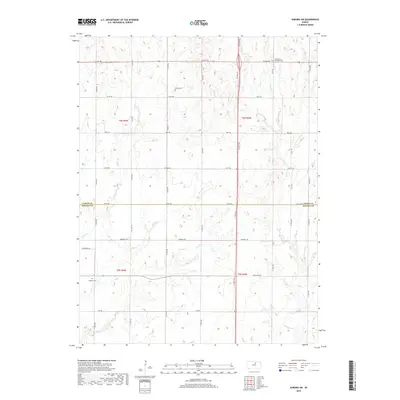 2018 Map of Aurora SW, 2018 Print