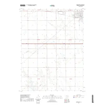 2017 Map of Aurora West, 2017 Print