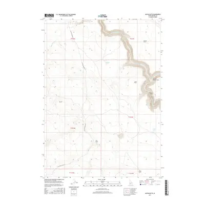 2017 Map of Austin Butte, 2017 Print