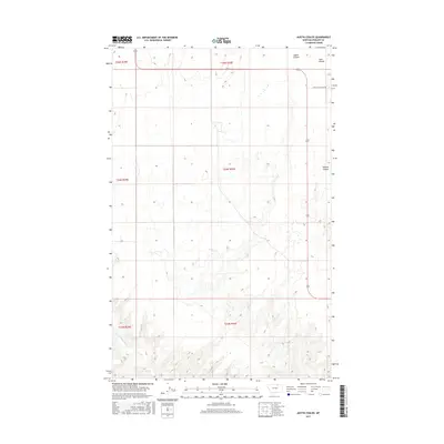 2017 Map of Austin Coulee, 2017 Print