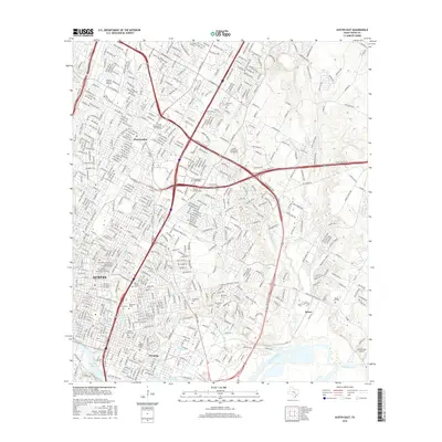 2016 Map of Austin East, 2016 Print